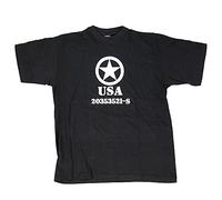 Mil-Tec T-Shirt Bedruckt Allied Star schwarz Gr.M