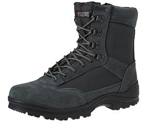 Mil-Tec Tactical Boot mit YKK® Zipper • Militärstiefel Herren • Als Outdoor Boot, Arbeitsstiefel, Wanderstiefel, Einsatzstiefel • Atmungsaktiv & angenehmer Komfort • Urban Grey, Größe: EU 45