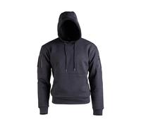 Mil Tec – Tactical Hoodie mit Kängurutasche, Schultertaschen & Patch-Flächen – Schwarz XXL Herren