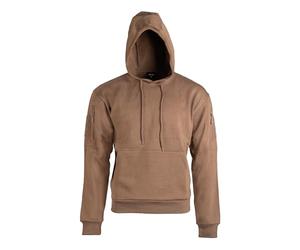 Mil-Tec Tactical Hoodie Herren • Sportlicher Kapuzenpullover mit Kängurutasche, Schultertaschen & Patch-Flächen • Taktischer Pullover für Freizeit & Training • Sweatshirt