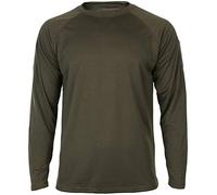 Mil-Tec Tactical Quick Dry Langarmshirt Herren • Langarm T-Shirt mit Raglanärmeln & Daumenschlaufen • Atmungsaktiv & schnelltrocknendes Sport- und Funktionsshirt • Longshirt in Oliv, XXL