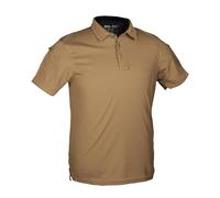 Mil-Tec Poloshirt Tactical Quick Dry – kurzarm, schnelltrocknend – Dark Coyote, M, Herren