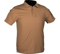 Mil-Tec Tactical Quick Dry Polo Shirt dark coyote, Größe M, Herren, Synthetik