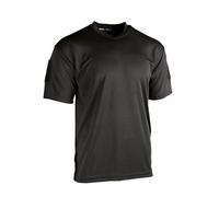 Mil-Tec Tactical Quick Dry T-Shirt Herren • Taktisches Kurzarm-Shirt • Atmungsaktives & schnelltrocknendes Basic T-Shirt • Ideal als Sportshirt, Wandershirt, Arbeitsshirt • Schwarz, XXL