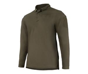 Mil-Tec - Tactical Quickdry - langärmliges Poloshirt - Olive 3XL