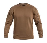 Mil-Tec Sweatshirt Herren Tactical Rundhals mit Oberarmtaschen & Kopfhörerausgang Dark Coyote 3XL