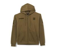 Mil-Tec Taktische Kapuzenjacke Herren • Atmungsaktive & warme Sweatjacke mit Kapuze, Patch-Flächen & Armtaschen • Fleece-gefütterte Sweatshirt Jacke • Übergangsjacke