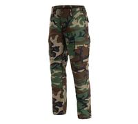 Mil-Tec US BDU Feldhose Ripstop Slim Fit woodland, Größe 3XL, Herren, Baumwolle