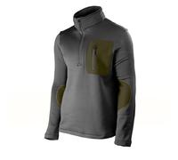 Mil-Tec Thermo Fleece Zip Pullover • Weicher Fleece Pullover Herren • Wärmendes Microfleece mit kurzem Reißverschluss & Stehkragen • Verlängerter Rücken • Ideal als Midlayer