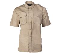 Mil-Tec Herren SAFARIHEMD HALBARM DESERTHEMD TROPENHEMD, Khaki, One Size