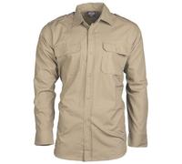 Mil-Tec Feldhemd RipStop beige, Größe L, Herren, Baumwolle