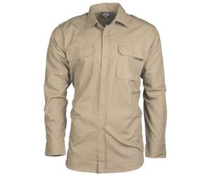 Mil-Tec - Tropical Ripstop - Taktisches Langarmhemd - Khaki S