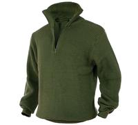 Mil-Tec Marine Pullover Troyer oliv, Größe 48, Herren, Synthetik