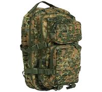 Mil-Tec US Assault Pack Laser Cut Tagesrucksack (36L) • Taktischer Militär Rucksack mit Laser-Cut MOLLE-System • Outdoor Bundeswehr Rucksack,Wanderrucksack für Camping & Einsatz • Flecktarn, L