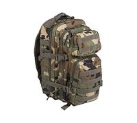 Mil-Tec US Assault Pack Tagesrucksack (36) • Taktischer Militär Rucksack mit MOLLE-System • Kompakter Bundeswehr Rucksack, Wanderrucksack, Reiserucksack für Outdoor, Camping & Einsatz • Woodland, L