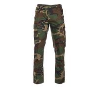 Mil-Tec - Teesar Rip-Stop BDU Slim Fit Militärhose - Woodland XXL