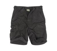 Mil Tec Bermuda-Shorts US Prewashed Ripstop Schwarz XXL