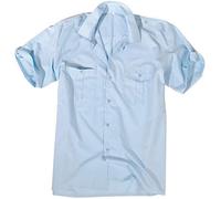 Pilotenhemd Kurzarm, hellblau | 3XL