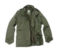 Mil-Tec US Feldjacke M65 T/C mit Futter • Klassische Militärjacke mit herausnehmbarem Thermo-Liner • Army Jacke mit 4 Pattentaschen • Übergangsjacke Herren • Outdoor Arbeitsjacke