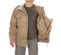 Mil-Tec US Feldjacke M65 T/C mit Futter • Klassische Militärjacke mit herausnehmbarem Thermo-Liner • Army Jacke mit 4 Pattentaschen • Übergangsjacke Herren • Outdoor Arbeitsjacke