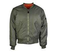 Mil-Tec MA1 Fliegerjacke Basic oliv, Größe S, Herren, Synthetik