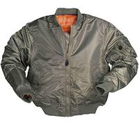 Mil-Tec US Fliegerjacke Typ MA1 PES oliv, Größe S, Herren, Synthetik