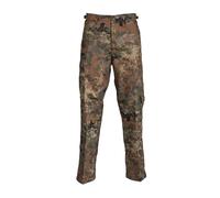 Mil-Tec US Ranger Hose Typ BDU • Herren Cargohose mit 6 geräumigen Taschen • Taktische Hose mit verstellbarem Kordelzug & Gürtelschlaufen • Feldhose für Outdoor, Arbeit & Freizeit • Flecktarn, XS