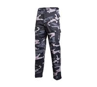 Mil-Tec US Ranger Hose Typ BDU • Herren Cargohose mit 6 geräumigen Taschen • Taktische Hose mit verstellbarem Kordelzug & Gürtelschlaufen • Feldhose für Outdoor, Arbeit, Freizeit • Dark Camo, XXL
