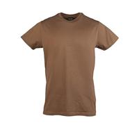 Mil-Tec T-Shirt US-Style Baumwolle Rundhals Herren Braun M
