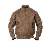 Mil-Tec US Tactical Fliegerjacke Herren • Taktische Bomberjacke mit Stehkragen • Winddichte Übergangsjacke für Frühling & Herbst • Pilotenjacke mit vielen Taschen & Patchflächen • Dark Coyote, XXL