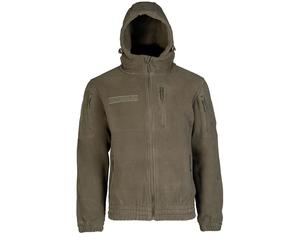 Mil-Tec Winter Kälteschutzjacke Fleece Gen. II mit Kapuze - Oliv / L