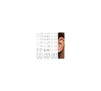 MILACOLATO 21 Paar Ohrstecker Ohrringe Silber Set für Damen Ohrring Helix | Knorpe Piercings 316L Edelstahl 20G Ohr Tragus Helix Tiny Mond Opal Creolen Stern Herz Scheibe CZ Ohrstecker Piercing Schmuck