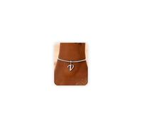 Milacolato Fußkettchen für Damen Buchstaben A-Z mit Zirkonia Anhänger Edelstahl Fußkette Gold & Silber wasserfest 22+5cm verstellbar Wheat Chain personalisiert Geschenk Frauen-SV