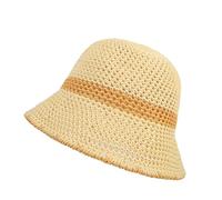 MILAKOO Crochet Fischerhut für Frauen Gestreift Trendy Outdoor Sonnenhut Cloche Hüte Trendy Style
