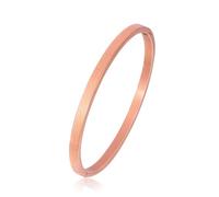 MILAKOO Damen Edelstahl Armreif 4mm Breite Dünn Oval Bangle Frauen Stapelbar Manschette Armband Freundschaft Armbänder für Party Hochzeit Geburtstag