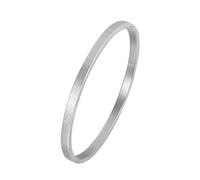 MILAKOO Damen Edelstahl Armreif 4mm Breite Dünn Oval Bangle Frauen Stapelbar Manschette Armband Freundschaft Armbänder für Party Hochzeit Geburtstag