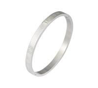 MILAKOO Damen Edelstahl Armreif 6mm Oval Bangle Frauen Stapelbar Manschette Armband Freundschaft Armbänder für Party Hochzeit Geburtstag