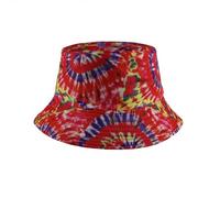MILAKOO Red Reversible Bucket Hat Canvans Caps für Outdoor-Sonnenschutz Kopfbedeckung für Frauen Männer