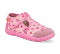 Milami Kinder Hausschuhe - rosa Blumen 25