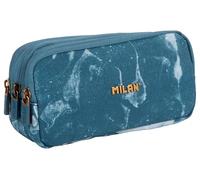 MILAN® Federmäppchen mit 3 Reißverschlüssen, Serie Lava, blau