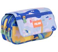 MILAN® Federmäppchen mit 4 Reißverschlüssen und Klappe, spezielle Serie Blue Odyssey