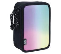Dreifaches Federmäppchen Milan Sunset 49 Stücke Schwarz 19,5 x 13 x 7,5 cm
