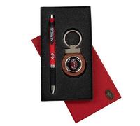 MILAN Set Stift und Schlüsselanhänger Logo mit offizieller Schachtel A.C