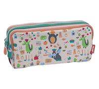 Milan Tasche, 3 Reißverschlüsse, Lila, Einfarbig, Casual, 22 x 11 x 6,5 cm