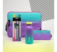 MILAN® Thermosflasche 354 ml + tragbare Tasche + Etui + Buntstifte Serie Sunset