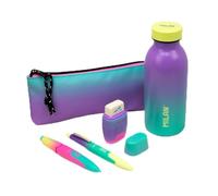 MILAN® Thermosflasche + Federmäppchen + Schreibwaren Sunset