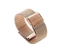 Milanese Loop-Uhrenarmband, 18 mm, 20 mm, Uhrenarmband, passend für DW, passend für Daniel Wellington, Edelstahlband, 12 mm, 14 mm, 16 mm, 22 mm Breite, Uhrenarmband (Farbe: Roségold, Größe: 18 mm)