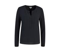 Milano Italy Bluse mit Brustleistentaschen in Black, Größe S