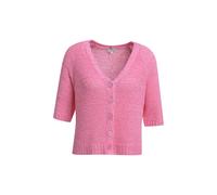 Milano Italy - 1/2 raglan sleeve cardigan w v- neck + placket orchid - Gr. - L