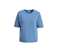 Milano Italy - 1/2 sleeve Pullover with normal fit, side slits, round neck cornflower blue - Gr. - M